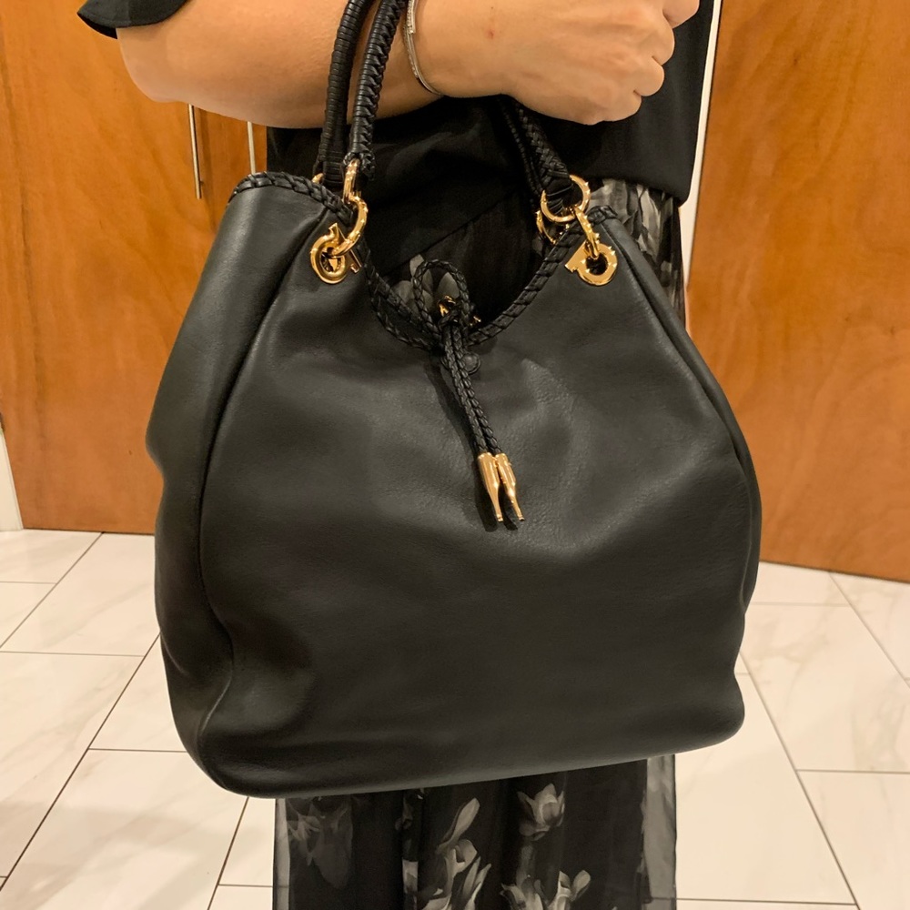 Salvatore Ferragamo Black Large Hobo bag